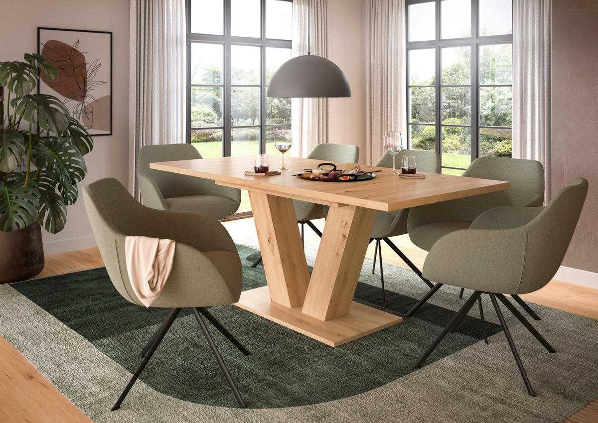 Esstisch MOTION Artisan Oak Nachbildung B/H/T: ca. 150x76x90 cm MOTION - (150,00/76,00/90,00cm) - xonox.home