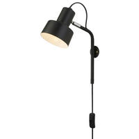 Searchlight Wandleuchte schwarz Stahl B/H/T: ca. 11x27,5x21 cm E14 1 Brennstellen Conical - schwarz (11,00/27,50/21,00cm) - Searchlight