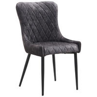 Stuhl Jackson anthrazit Samtoptik B/H/T: ca. 51x95x60 cm Jackson - schwarz/anthrazit (51,00/95,00/60,00cm)