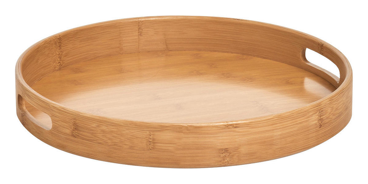 Zeller Tablett natur Bambus B/H/L: ca. 38x5x38 cm Tablett - natur (38,00/38,00/5,00cm) - Zeller