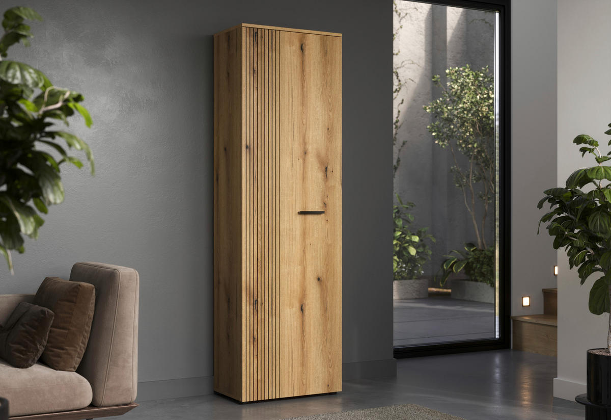 Garderobenschrank Pure Bliss Eiche Evoke Oak Nachbildung B/H/T: ca. 60x196x36 cm Pure Bliss - Eiche (60,00/196,00/36,00cm)
