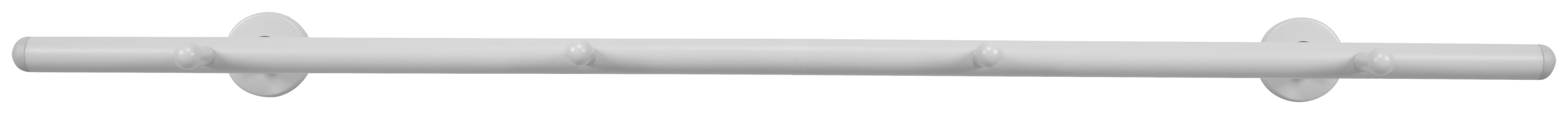 Garderobenleiste Derby weiß Metall B/H/T: ca. 80x2x9 cm Derby - weiß (80,00/2,00/9,00cm)