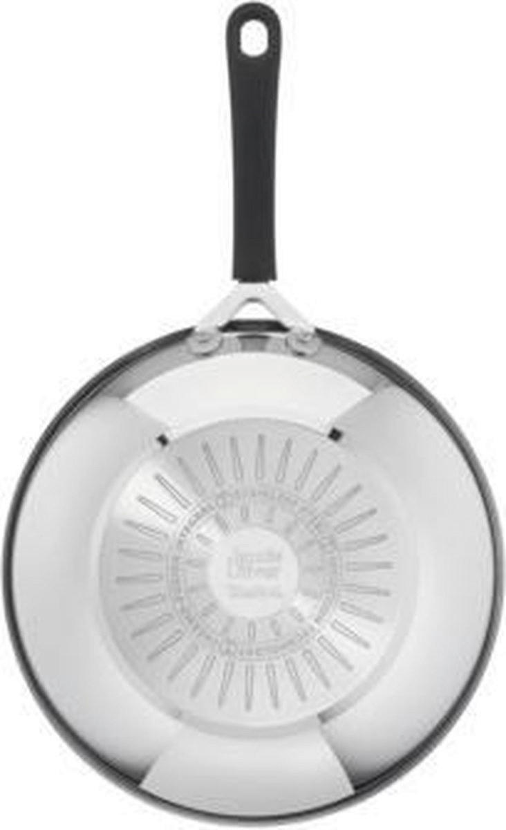 Tefal Wokpfanne Jamie Oliver schwarz Edelstahl D: ca. 28 cm Jamie Oliver - schwarz (28,00cm) - Tefal