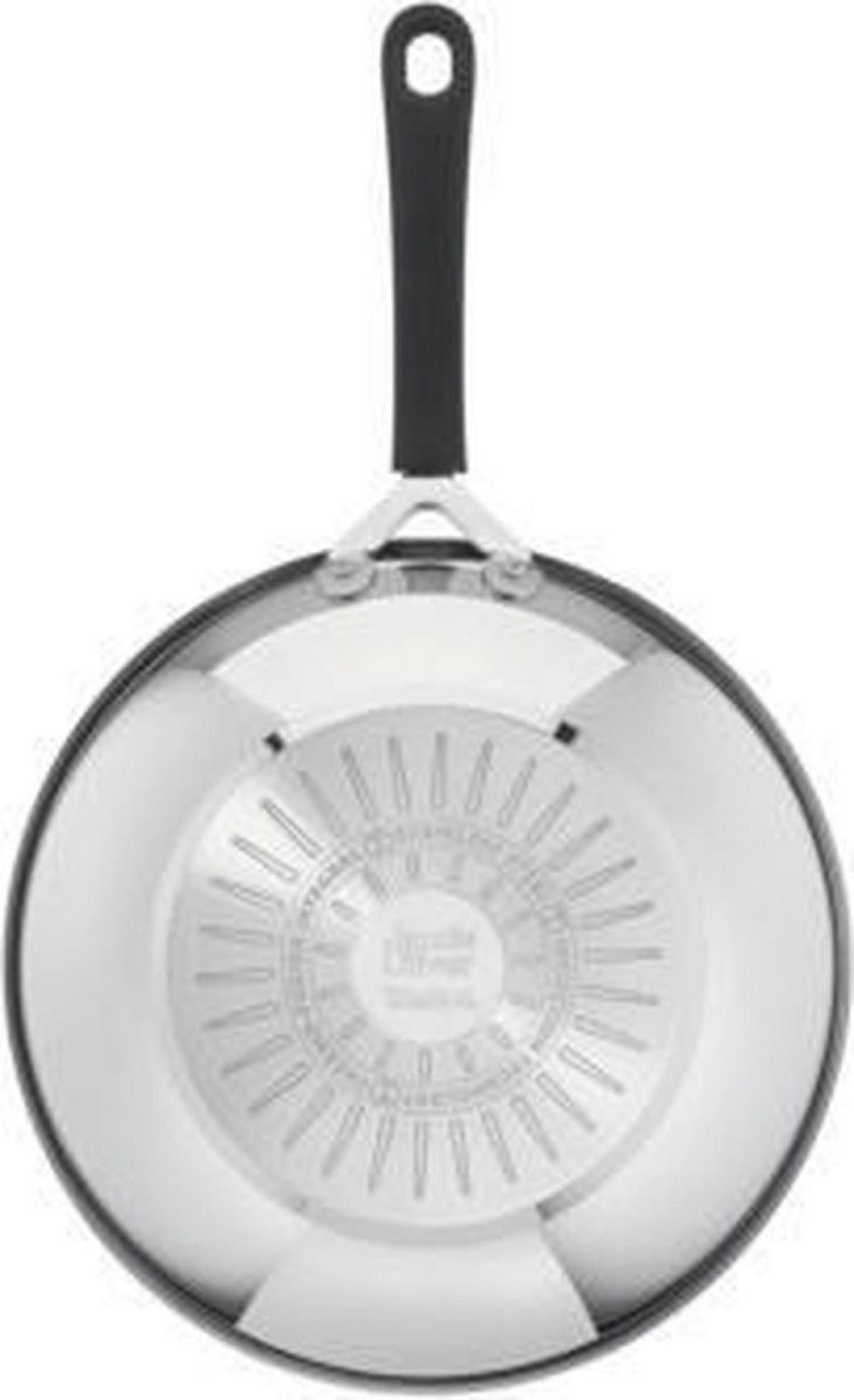 Tefal Wokpfanne Jamie Oliver schwarz Edelstahl D: ca. 28 cm Jamie Oliver - schwarz (28,00cm) - Tefal