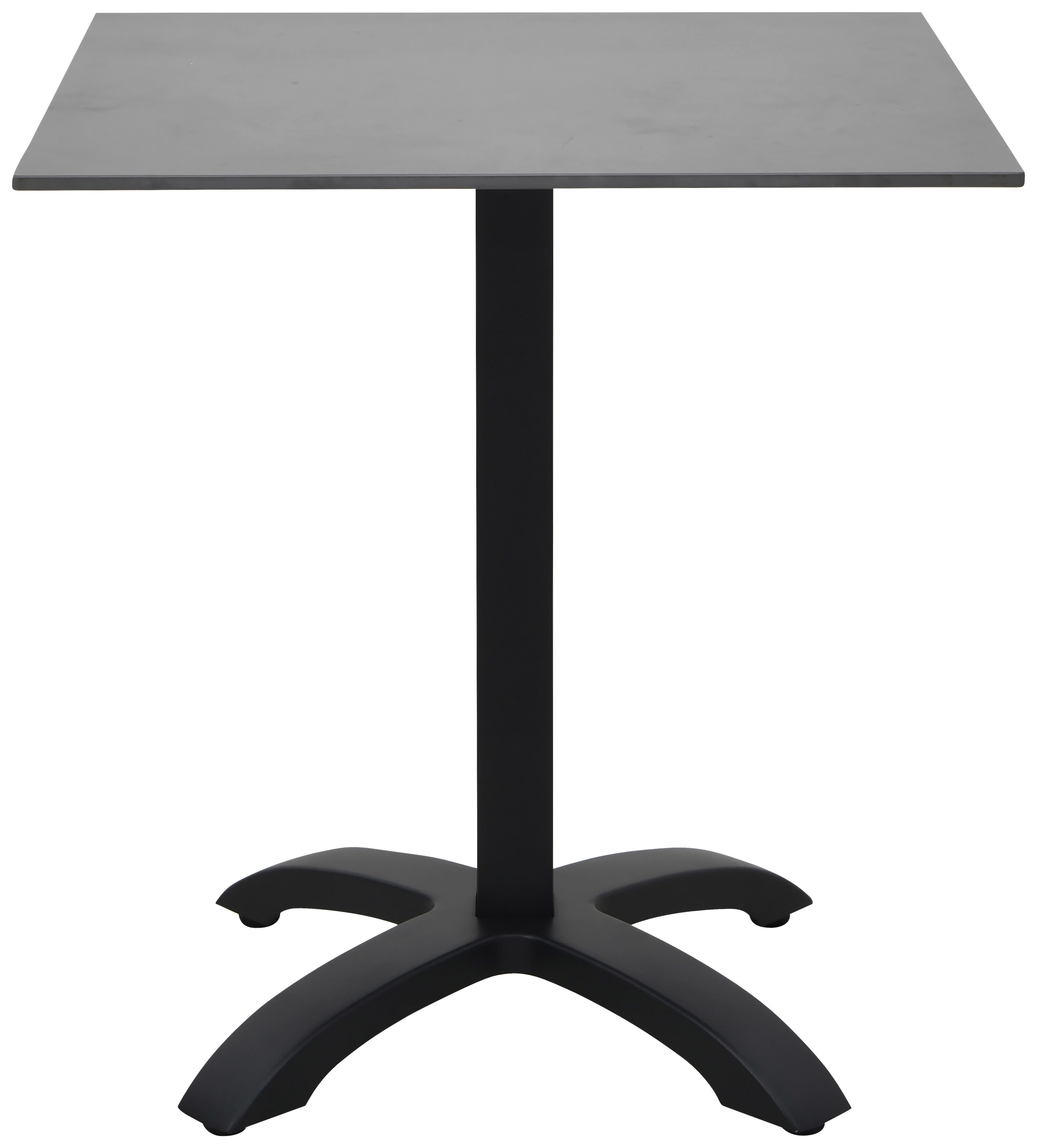 POCOline Bistrotisch Prag schwarz Alu B/H/L: ca. 70x76x70 cm Prag - schwarz/dunkelgrau (70,00/70,00/76,00cm) - POCOline