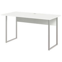 Schreibtisch  B/H/T: ca. 138x74x67 cm Princeton_Schreibtisch 377-111 - hellgrau/weiß (138,00/74,00/67,00cm)