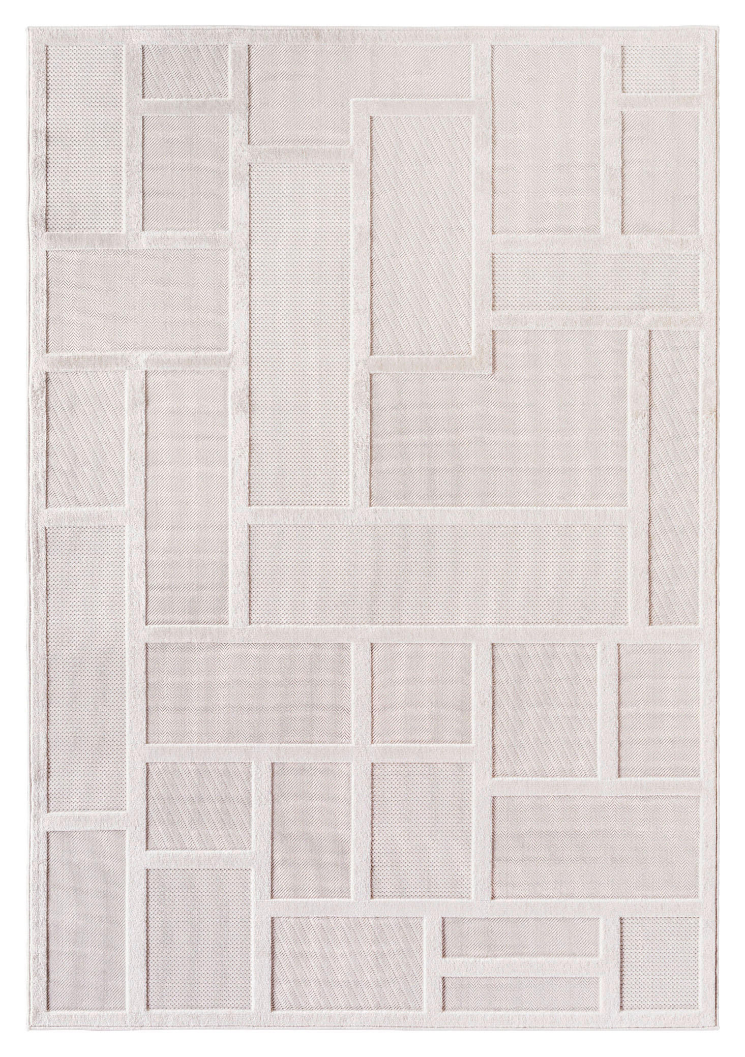 Ayyildiz Kurzflorteppich DOHA creme B/L: ca. 80x150 cm DOHA - creme (80,00/150,00cm) - Ayyildiz