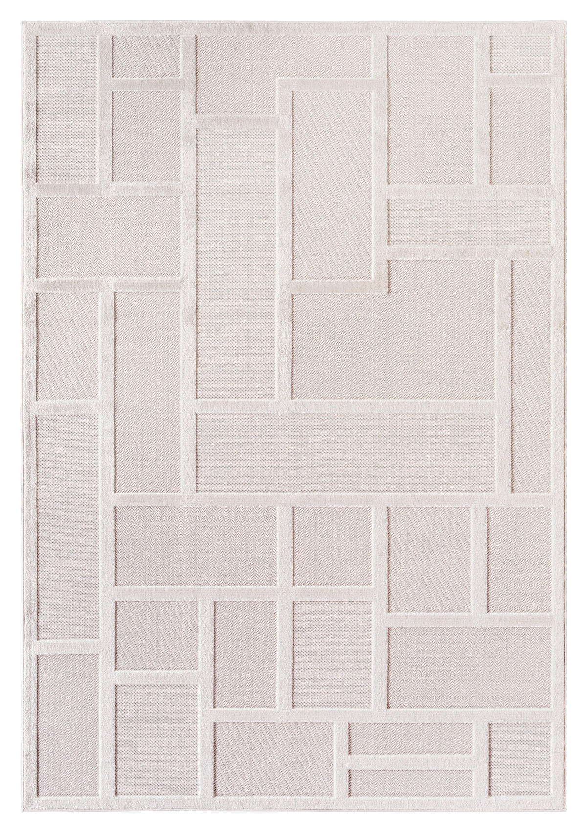 Ayyildiz Kurzflorteppich DOHA creme B/L: ca. 80x150 cm DOHA - creme (80,00/150,00cm) - Ayyildiz