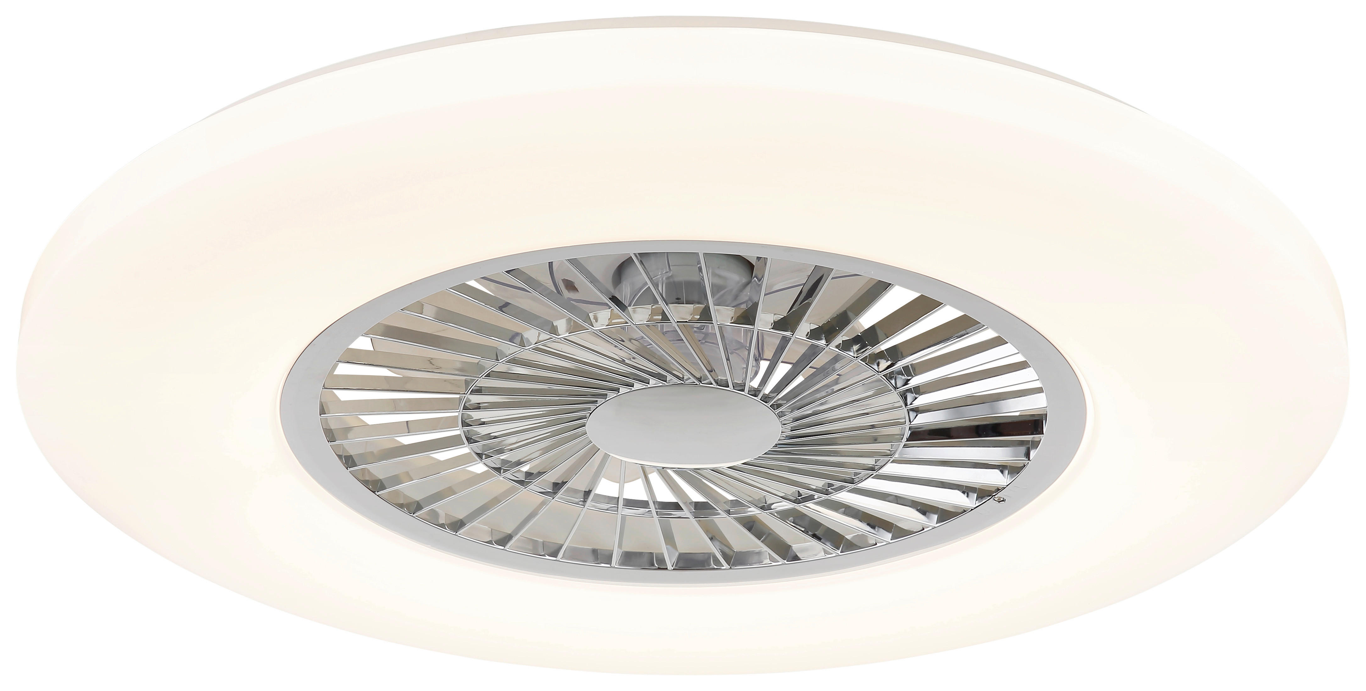 GLOBO LED-Deckenventilator ALVA 03649C Opal weiß H/D: ca. 15,4x59,5 cm max. 40 W ALVA - weiß/Opal (59,50/15,40cm) - GLOBO