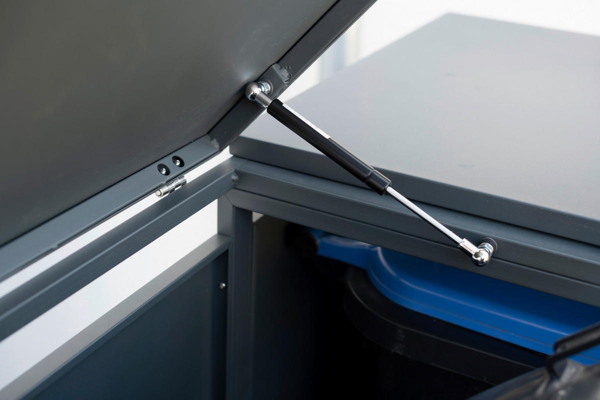 Westmann Mülltonnenbox5-fach Kubus 5-fach Kubus - anthrazit (332,00/116,00/80,00cm) - Westmann