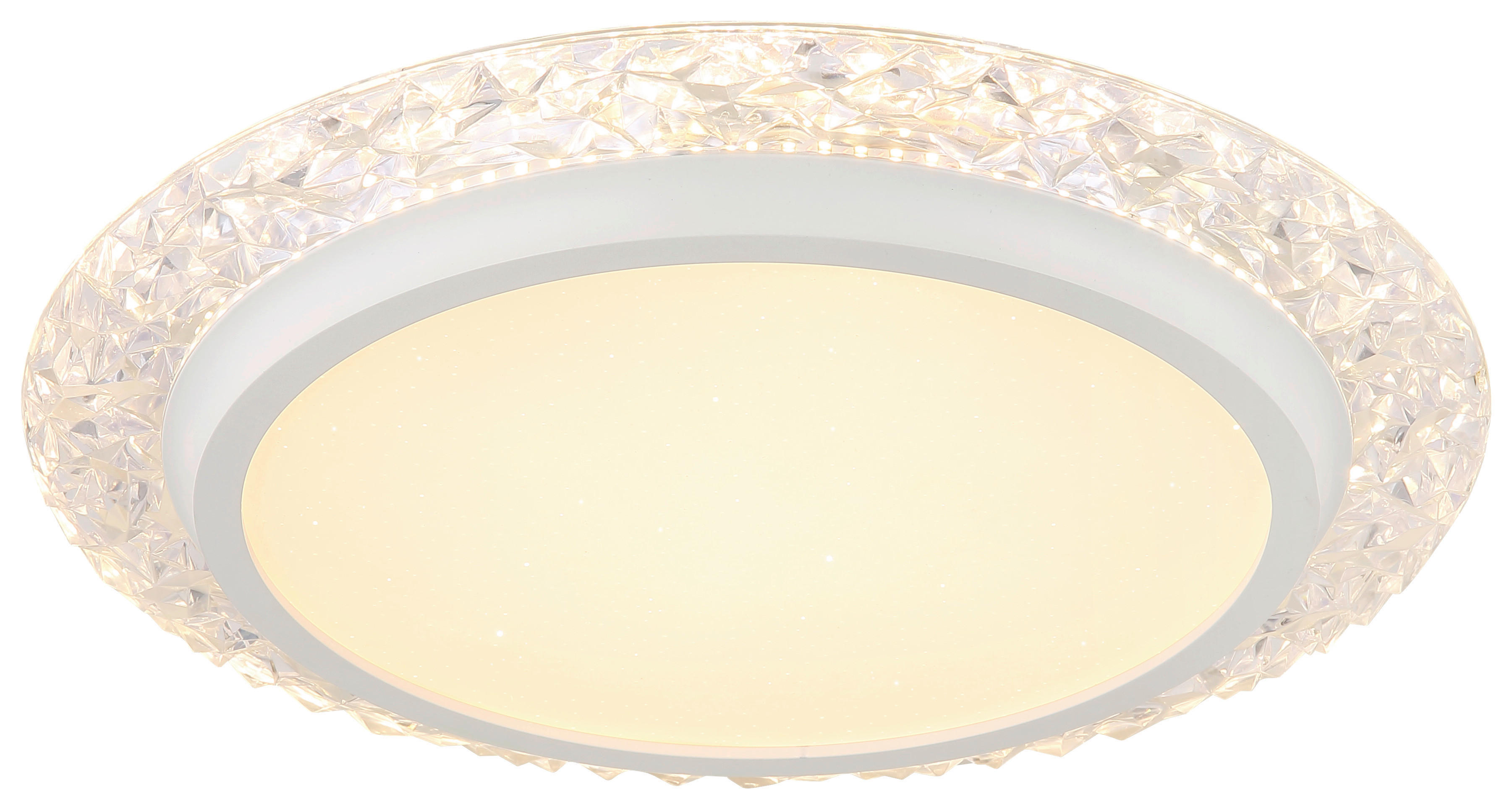 GLOBO LED-Deckenleuchte 48294-22 weiß transparent Metall Kunststoff H/D: ca. 6x40 cm ABIGAIL - weiß/transparent (40,00/6,00cm) - GLOBO