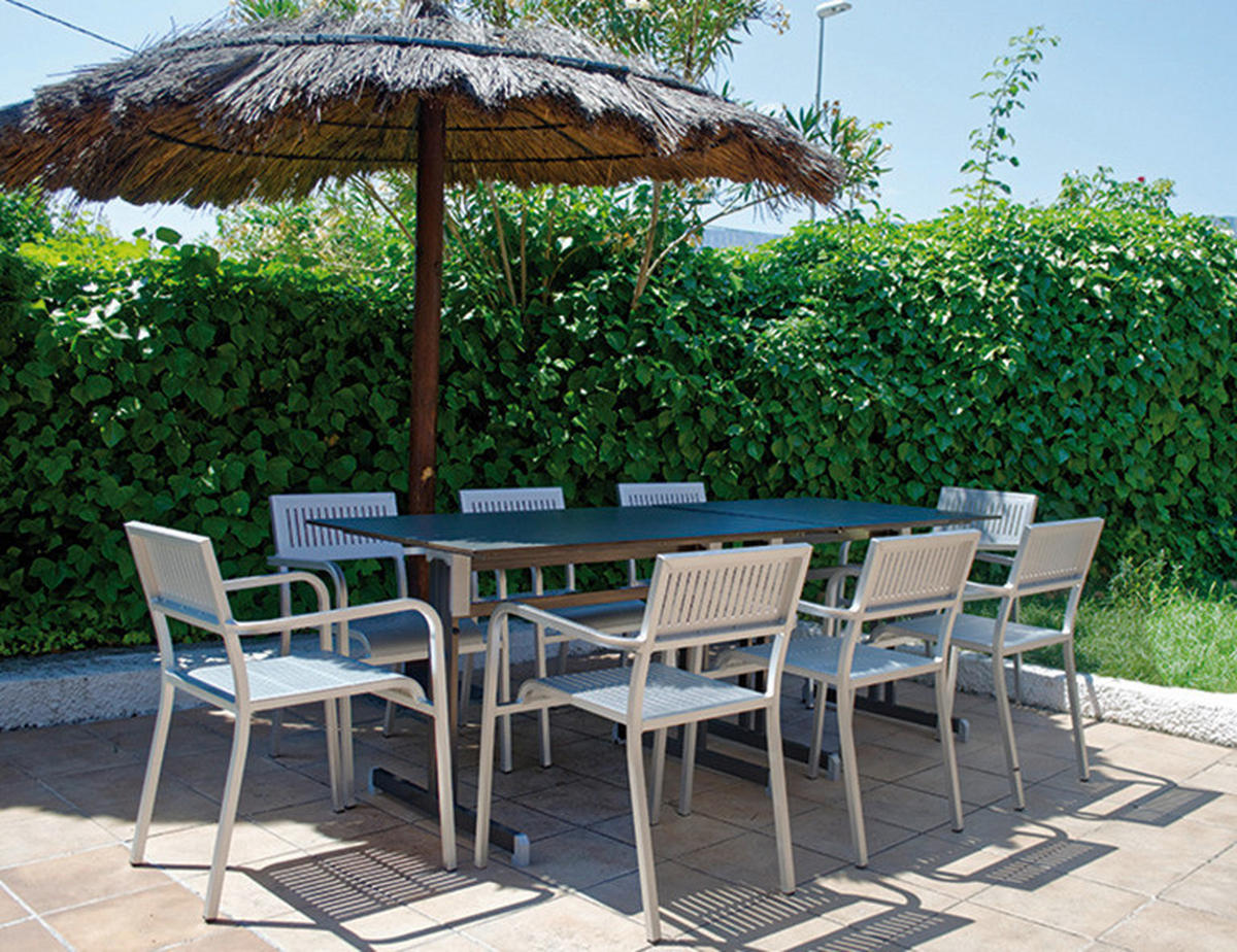 Alco Säulenesstisch Gastro anthrazit Stahl B/H/L: ca. 120x74x80 cm Gastro - anthrazit (80,00/120,00/74,00cm) - Alco