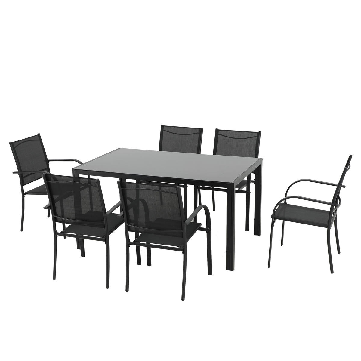 POCOline Gartensitzgruppe Marbella schwarz Stahl Marbella - schwarz - POCOline