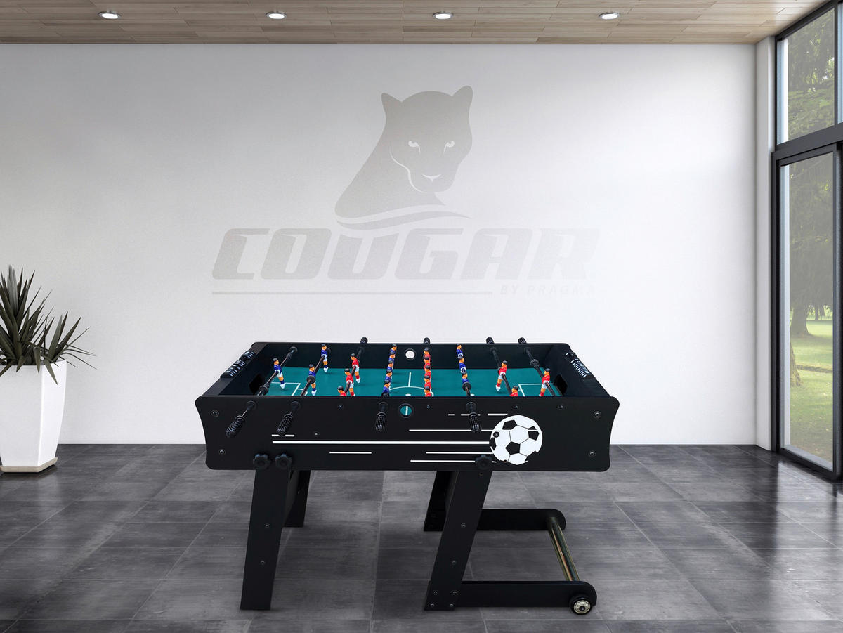 Cougar Kickertisch Scorpion Kick TS B/H/L: ca. 61x80x122 cm Scorpion Kick TS - schwarz (122,00/61,00/80,00cm) - Cougar