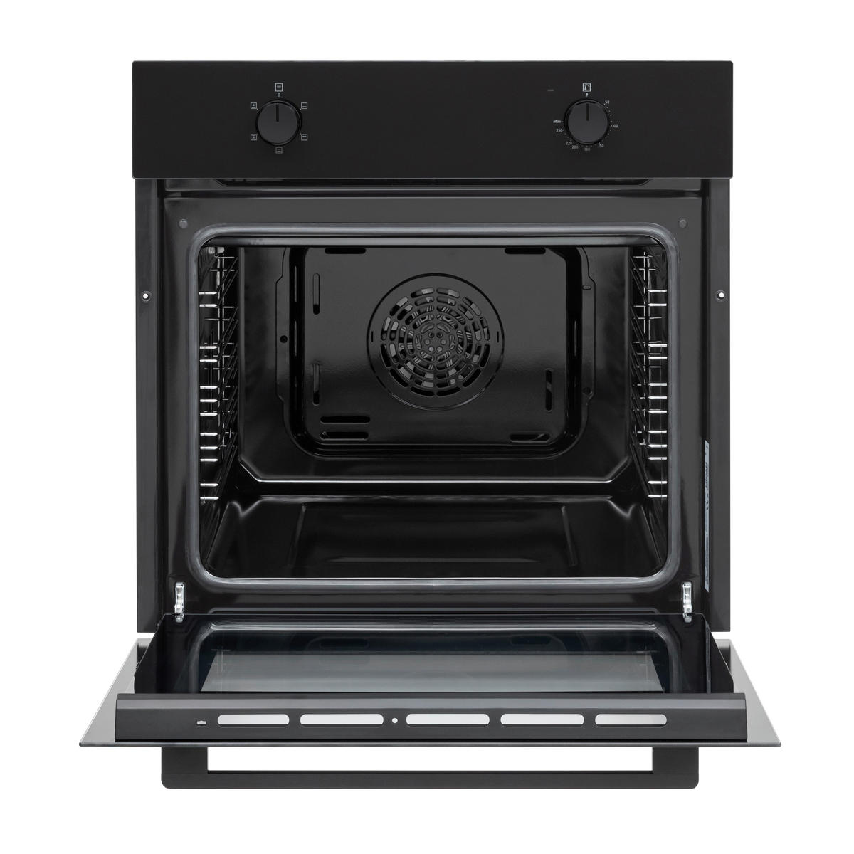 Mican Einbaubackofen BOAUS65 schwarz Metall B/H/T: ca. 59,5x59,5x57 cm BOAUS65 - schwarz (59,50/59,50/57,00cm) - Mican