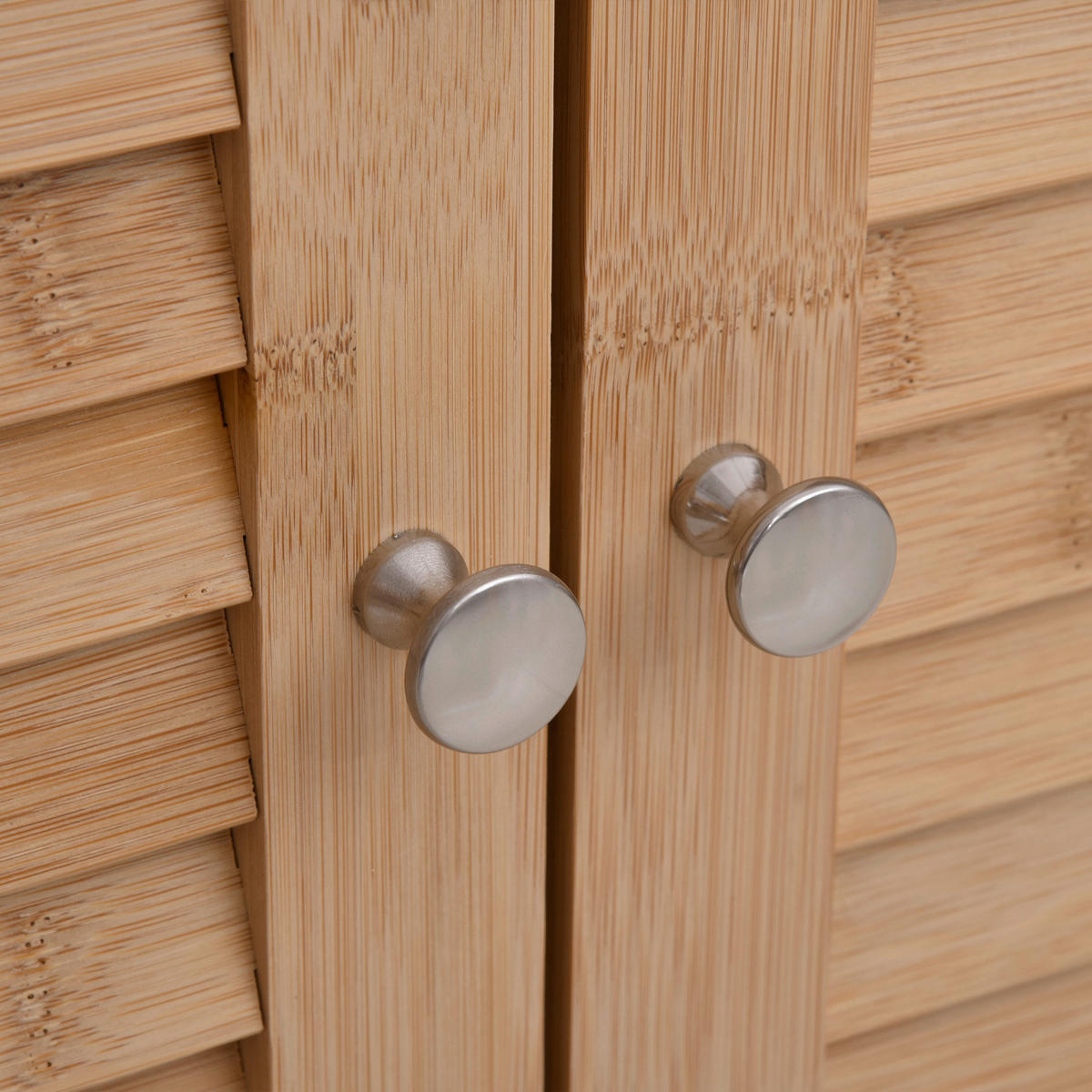 Badezimmerschrank natur Bambus B/H/L: ca. 26x92x50 cm Badezimmerschrank - natur (50,00/26,00/92,00cm) - HOMCOM
