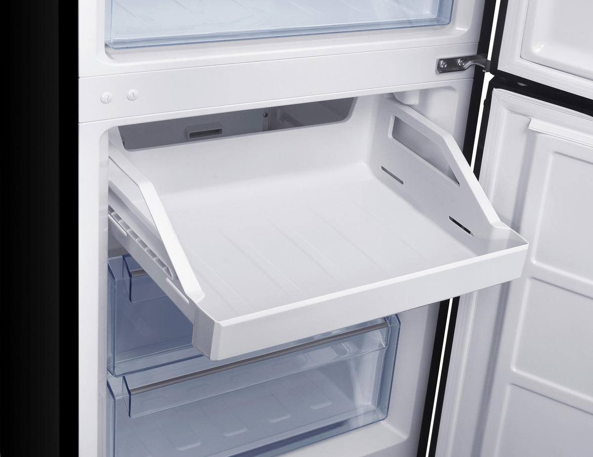 POCOline Kühl-/Gefrierkombination KGK186-293DSNF schwarz B/H/T: ca. 60x186x60,5 cm Kühl-/Gefrierkombi KGK186-293DSNF - schwarz (60,00/186,00/60,50cm) - POCOline