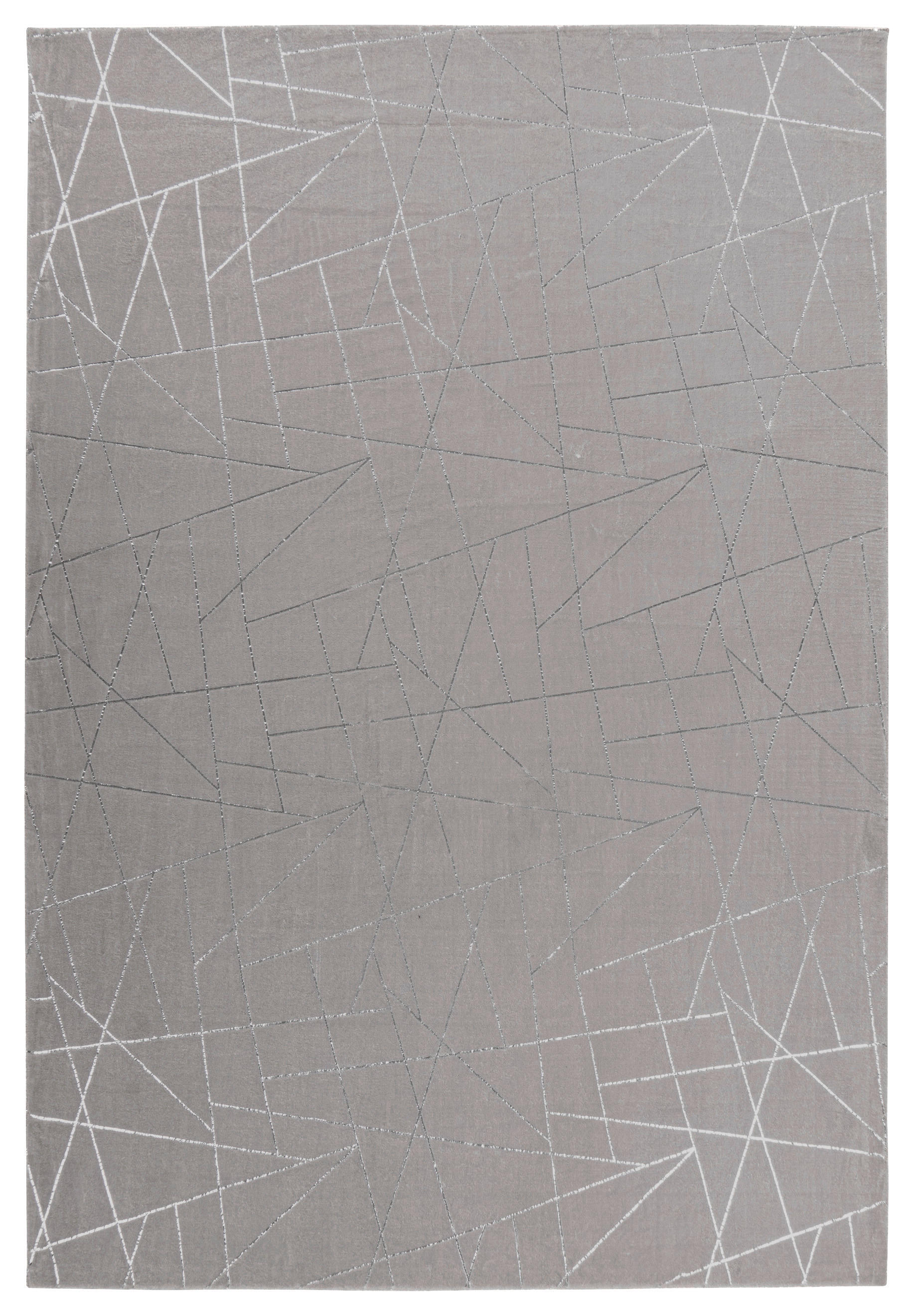 360Living Teppich Bijou silber B/L: ca. 80x150 cm Bijou - taupe/silber (80,00/150,00cm) - 360Living