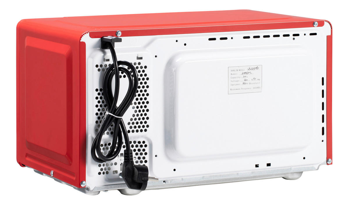 POCOline Mikrowelle 20MX30-L rot Metall B/H/T: ca. 45x26x35 cm ca. 20 l Mikrowelle_Neapel - rot (45,00/26,00/35,00cm) - POCOline