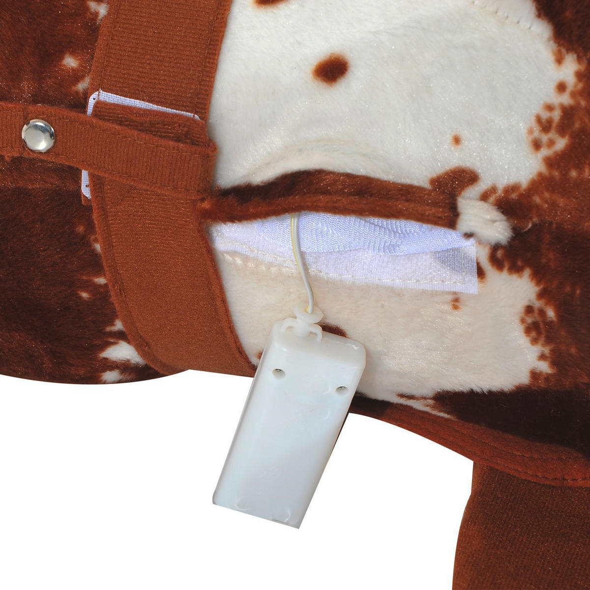 HOMCOM Kinder Schaukelwippe B/H/L: ca. 28x60x85 cm Kinder_Reitpferd - braun (85,00/28,00/60,00cm) - HOMCOM