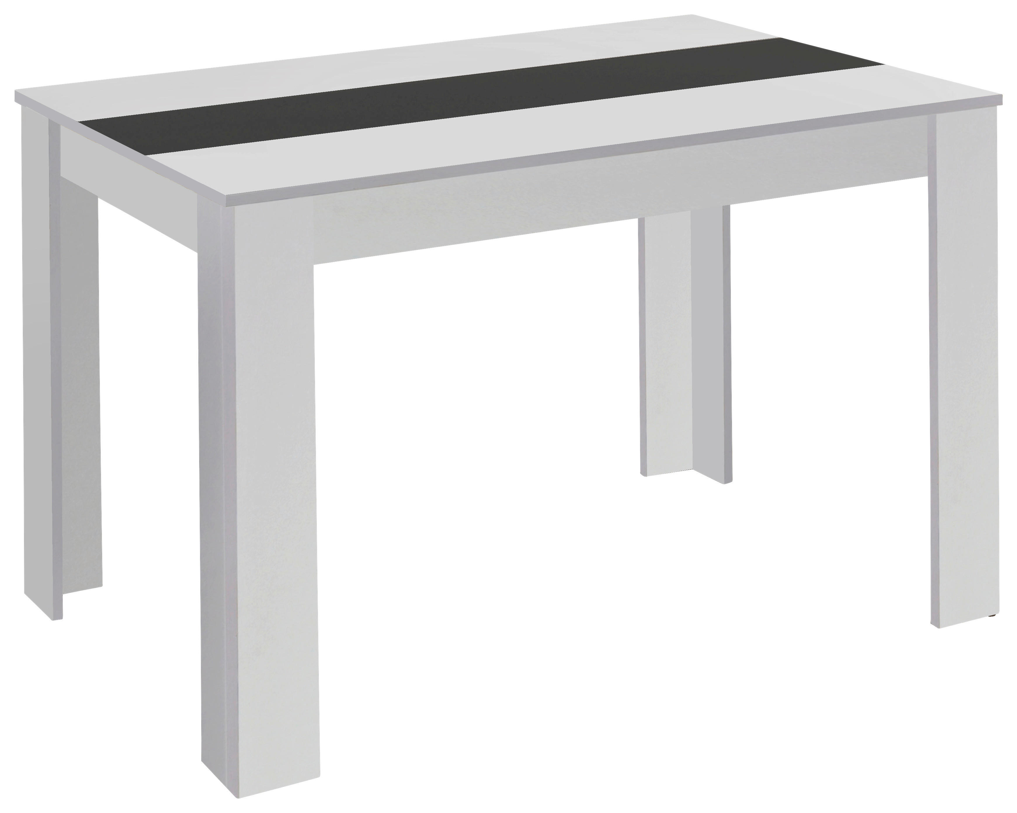 Tisch NORI weiß schwarz B/H/T: ca. 140x75x80 cm