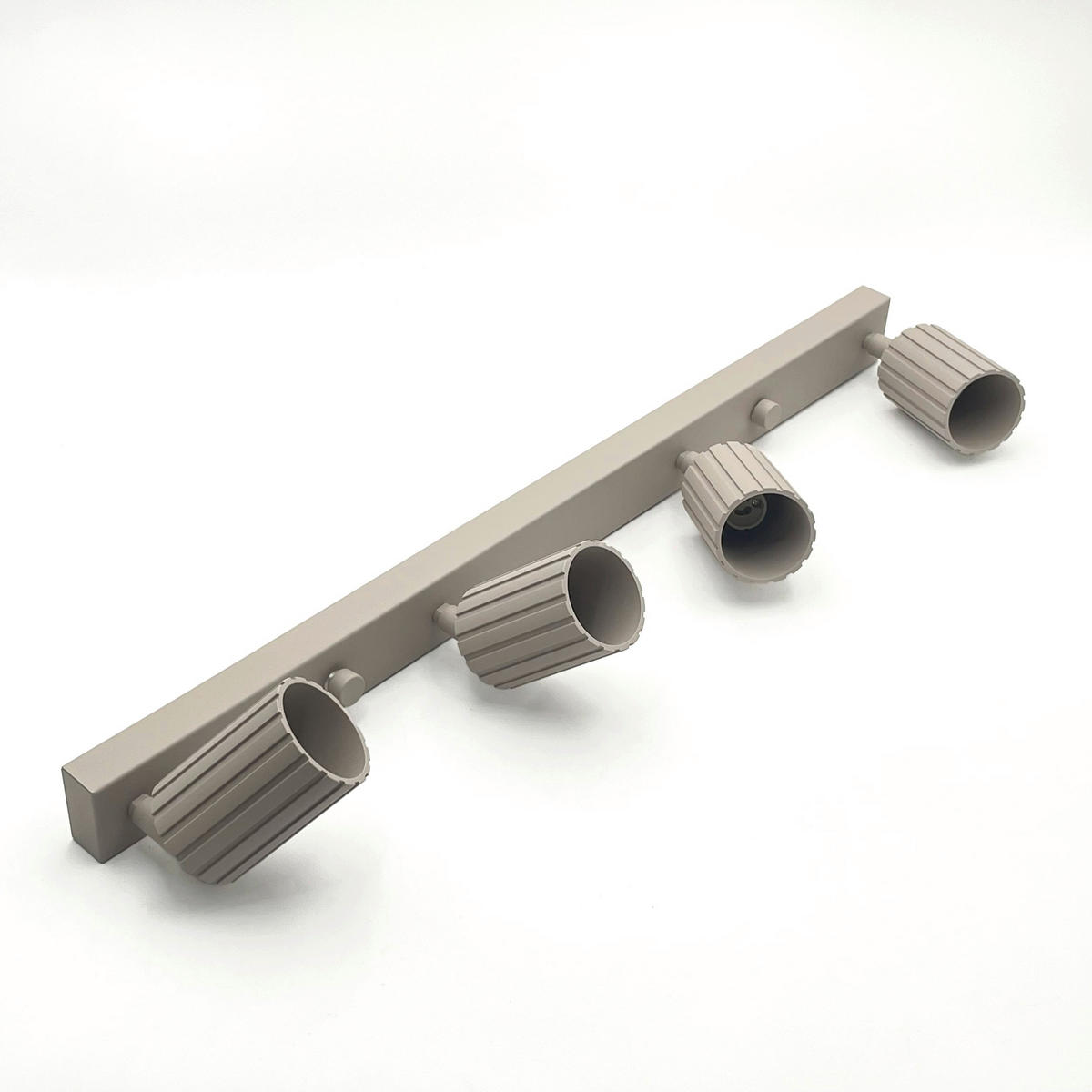 Lamkur Strahler beige Stahl B/H/L: ca. 6,5x16,5x81 cm 4 Brennstellen Prisma - beige (81,00/6,50/16,50cm) - Lamkur