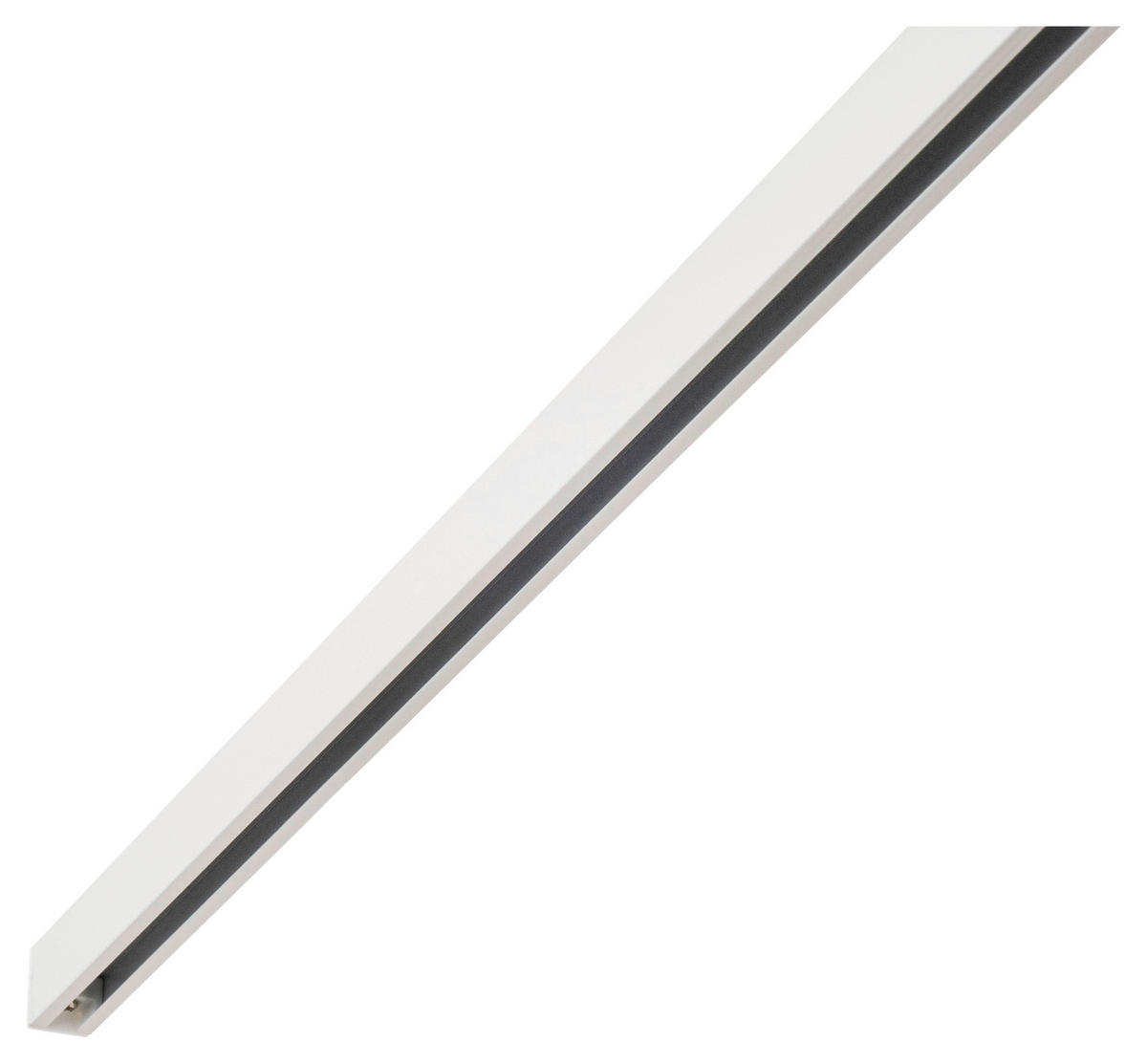 Gardinenschiene smart weiß Metall L: ca. 240 cm 1.0 Läufe smart - weiß (240,00cm) - ondeco