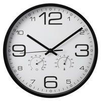 Wanduhr weiß D: ca. 31 cm Wanduhr_Wetterstation - weiß/schwarz (31,00cm)