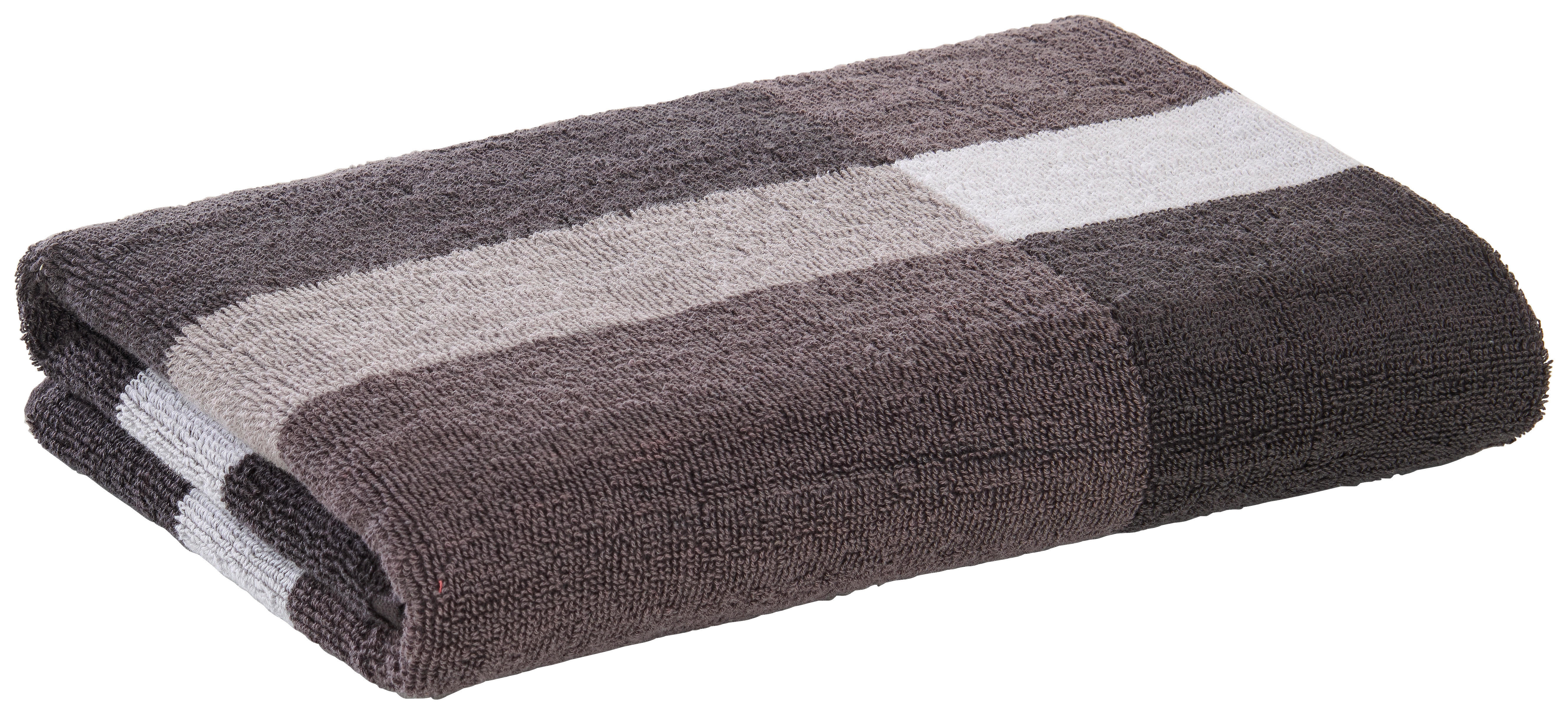 Duschtuch Duschtuch_Jacquard Karo - grau (70,00/140,00cm)