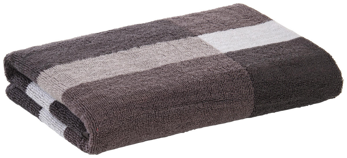 Duschtuch Duschtuch_Jacquard Karo - grau (70,00/140,00cm)