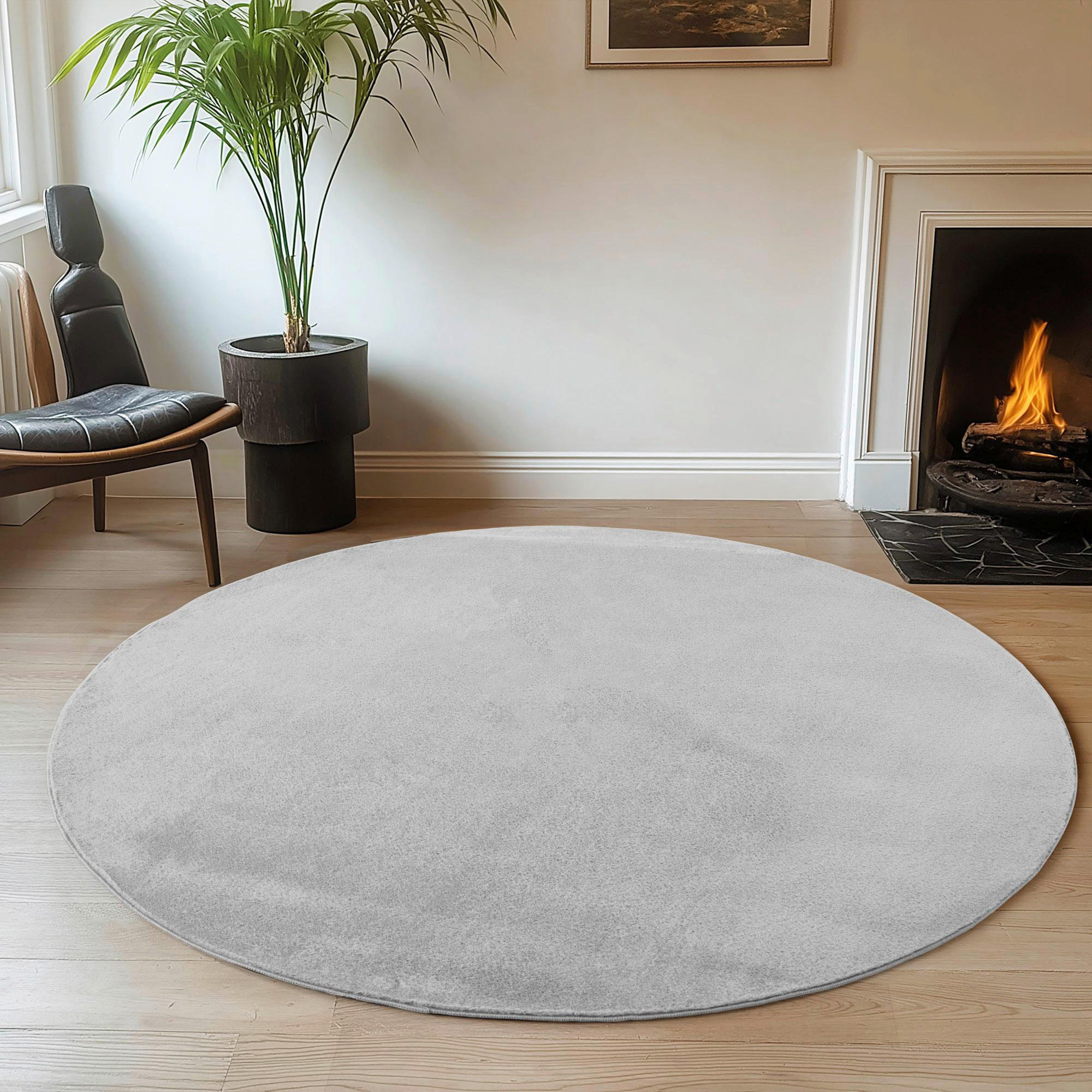 Ayyildiz Teppich JOY silber D: ca. 200 cm JOY - silber (200,00cm) - Ayyildiz