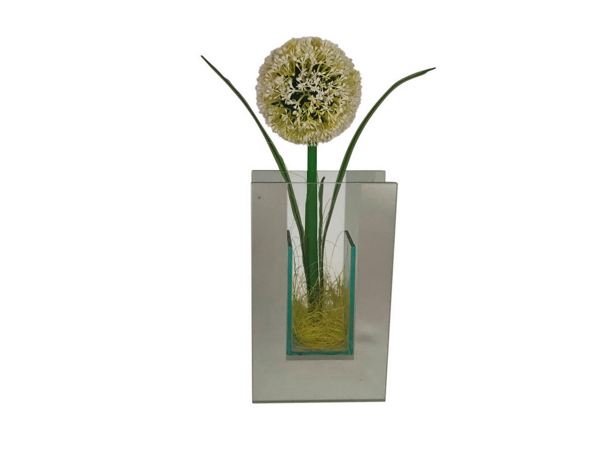 POCOline Vase klar Glas B/H/L: ca. 5,5x20x12 cm Spiegelvase_eckig - klar (12,00/5,50/20,00cm) - POCOline