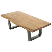 Couchtisch JUDY natur seidenmatt schwarz pulverbeschichtet B/H/T: ca. 120x45x60 cm JUDY - natur/schwarz (120,00/45,00/60,00cm) - byLIVING