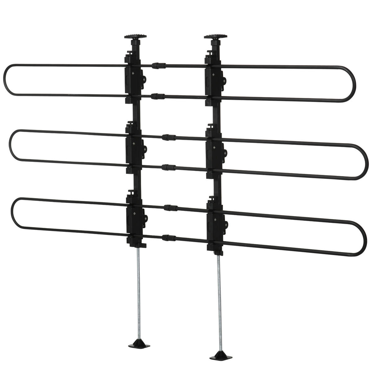 PawHut Hundeschutzgitter schwarz Polypropylen B/H/L: ca. 9x124x150 cm Hundeschutzgitter - schwarz (150,00/9,00/124,00cm) - PawHut