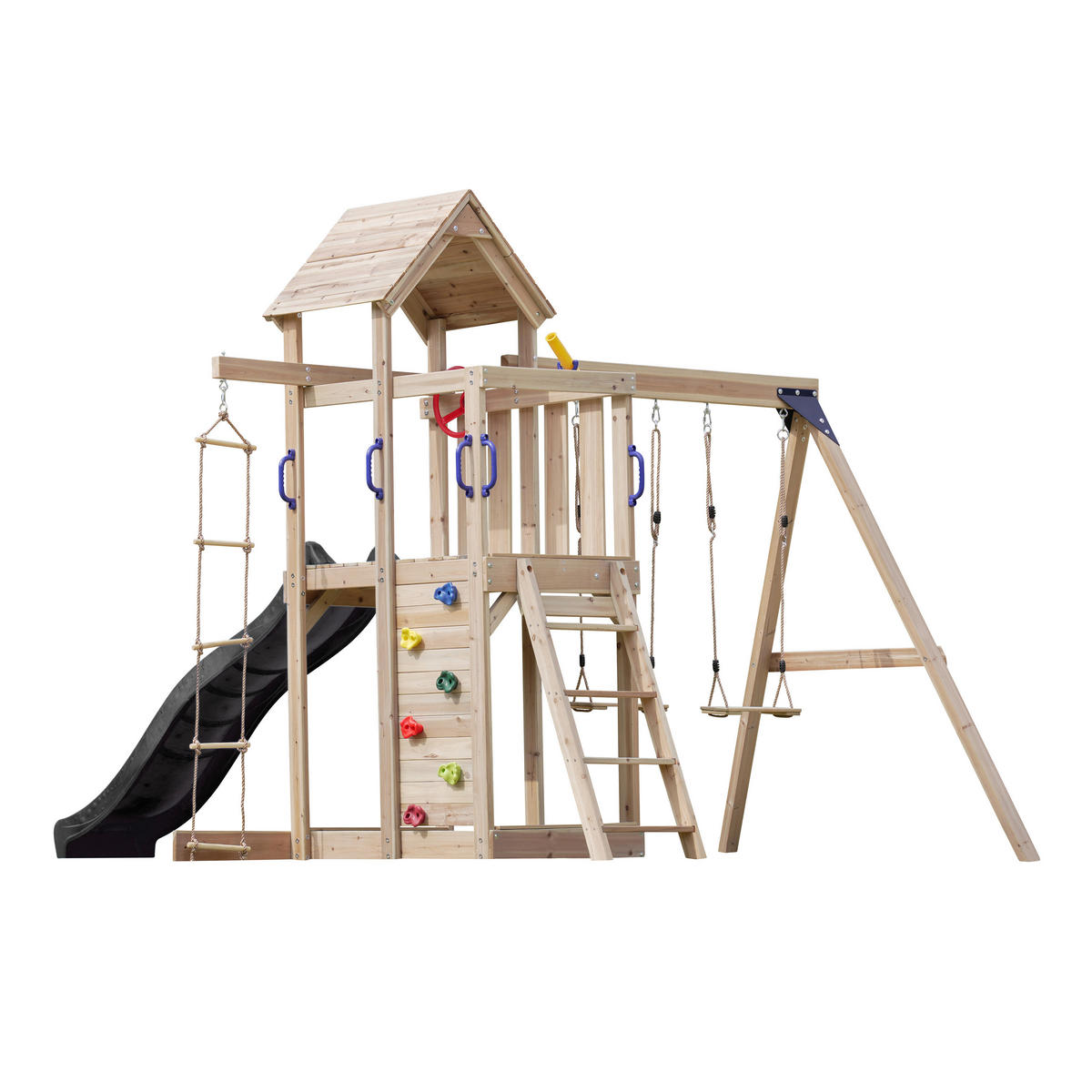 AXI Spielturm Moos braun B/H/L: ca. 342x267x375 cm Moos - braun/grau (375,00/342,00/267,00cm) - AXI