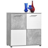 Kommode Zero Beton Optik weiß B/H/T: ca. 78x82x39 cm Zero - weiß (78,00/82,00/39,00cm)