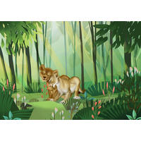Komar Fototapete Lion King Love DX8-029 B/H: ca. 400x280 cm Lion King Love DX8-029 - (400,00/280,00cm) - Komar