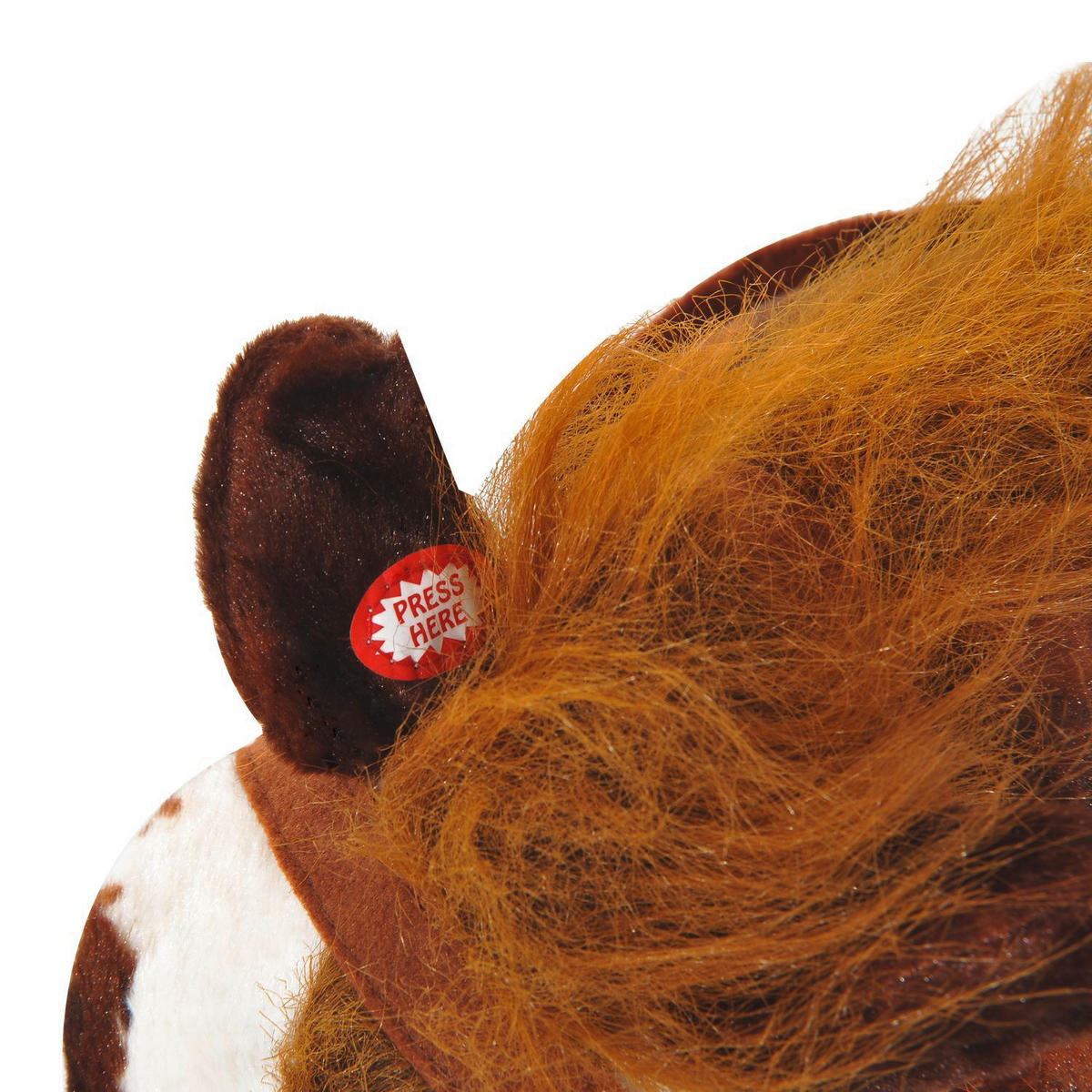 HOMCOM Kinder Schaukelwippe B/H/L: ca. 28x60x85 cm Kinder_Reitpferd - braun (85,00/28,00/60,00cm) - HOMCOM