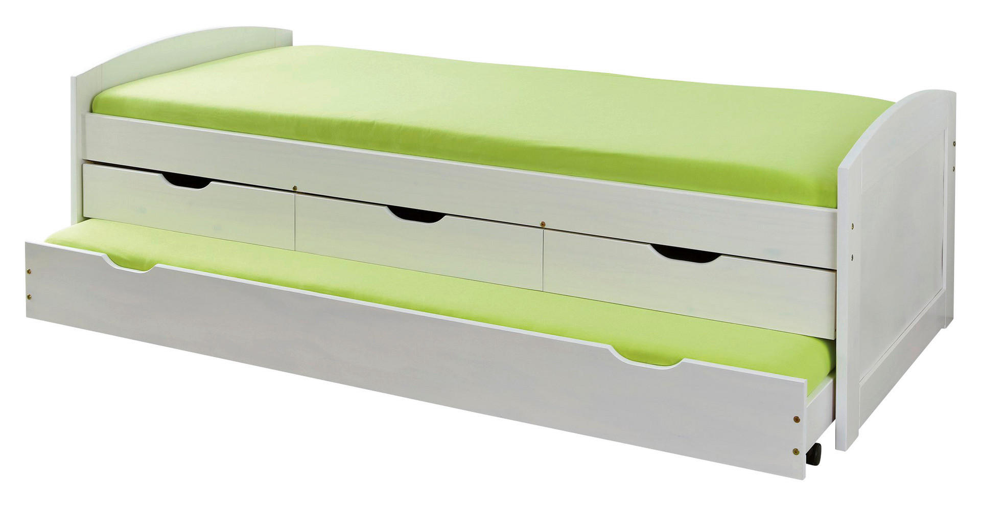 Funktionsbett Ulli weiß Liegefläche B/L: ca. 90x190 cm Ulli - weiß (98,00/63,00/195,00cm) - Inter Link