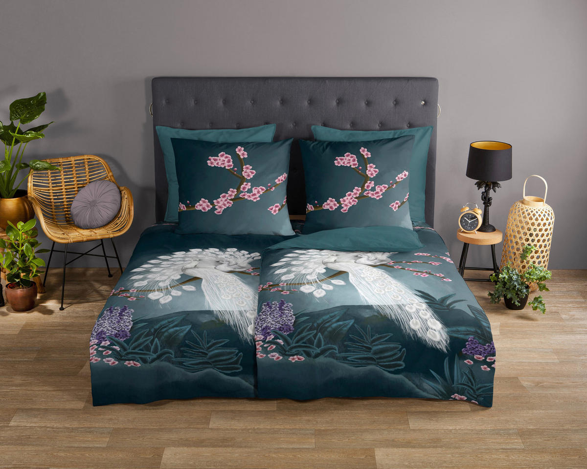 Baumwoll Bettwäsche Genesis Renforce Genesis - petrol (155,00/220,00cm) - Good Morning