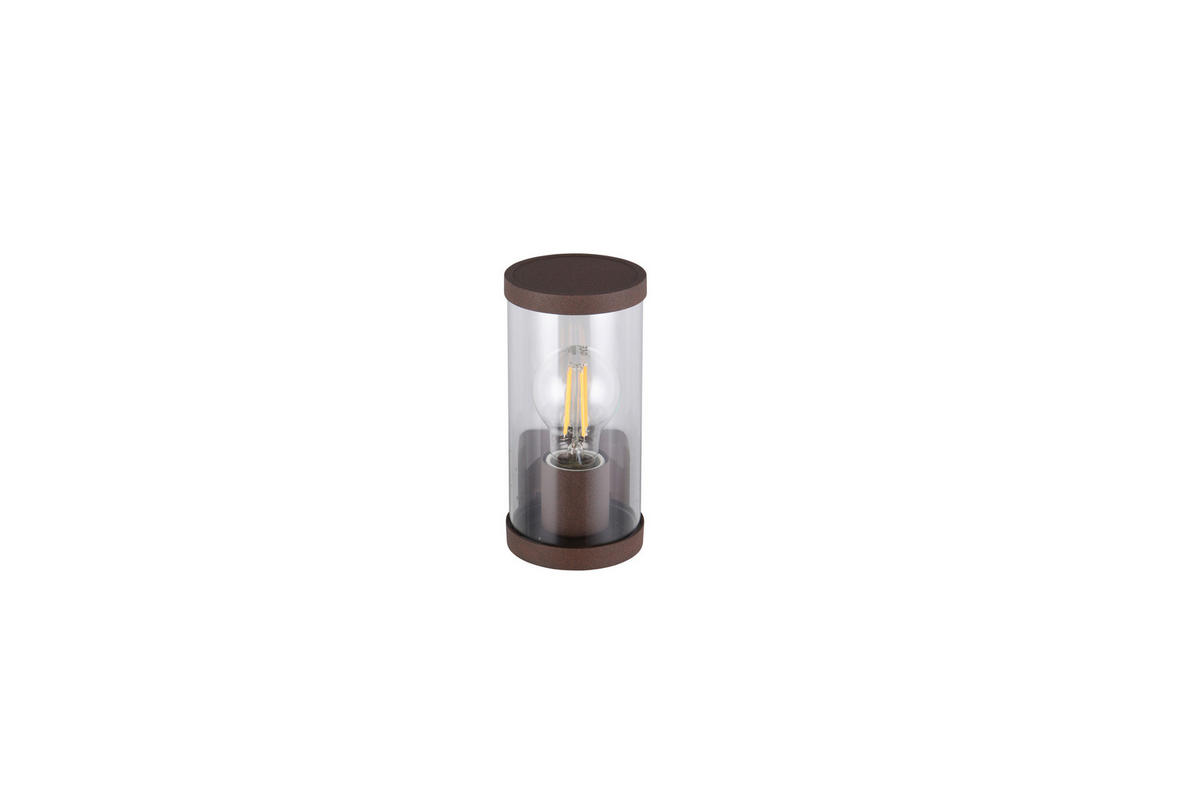 Reality Wandleuchte Bonito R21599124 transparent rostfarbig Kunststoff Metall B/H/T: ca. 9,5x23x12 cm E27 1 Brennstellen Bonito - rostfarbig/transparent (9,50/23,00/12,00cm) - Reality