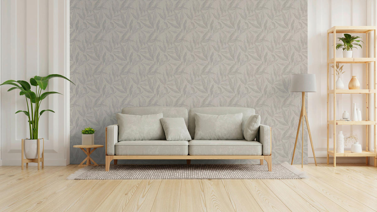 A.S.Création Vliestapete grau beige weiß B/H/D: ca. 53x1005x9,3 cm Vliestapete - beige/weiß (9,30/1005,00cm) - A.S.Creation