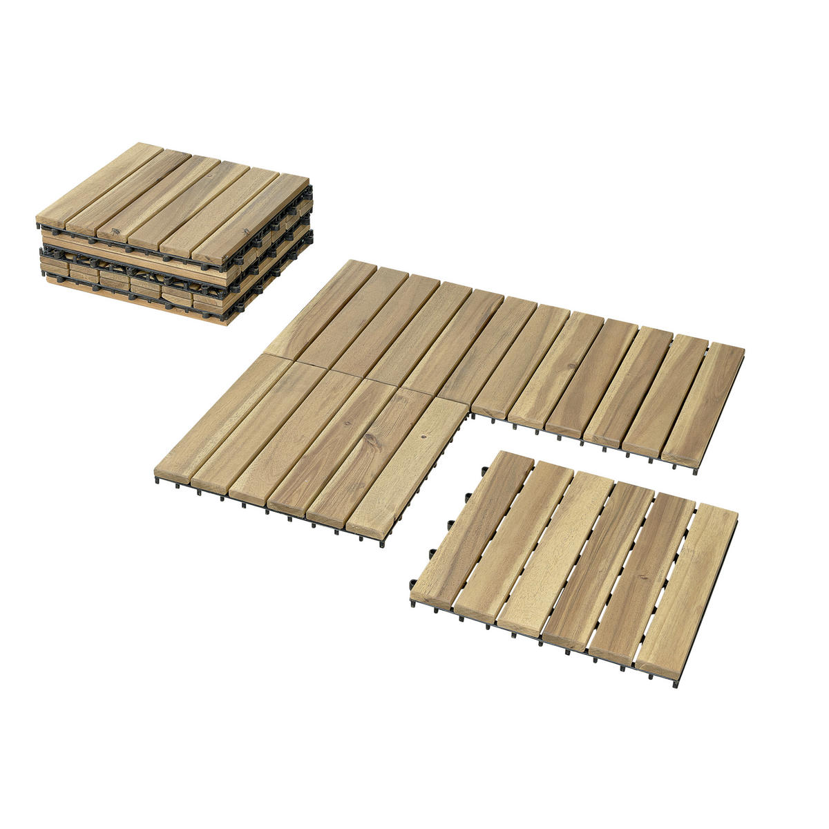 POCOline Terrassenfliese Natur natur B/L: ca. 30x30 cm Natur - natur (30,00/30,00/2,40cm) - POCOline