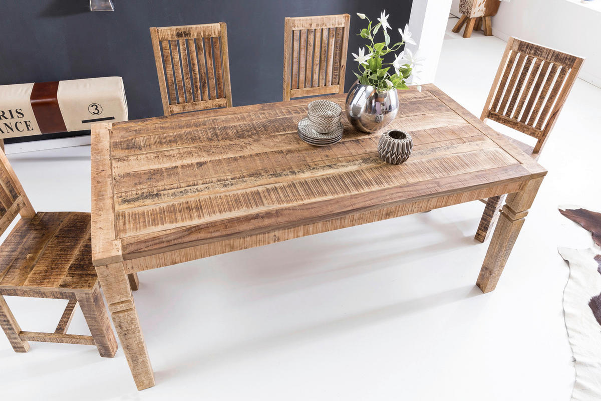 Esstisch natur B/H/T: ca. 120x76x70 cm Esszimmertisch - natur (120,00/76,00/70,00cm) - Wohnling