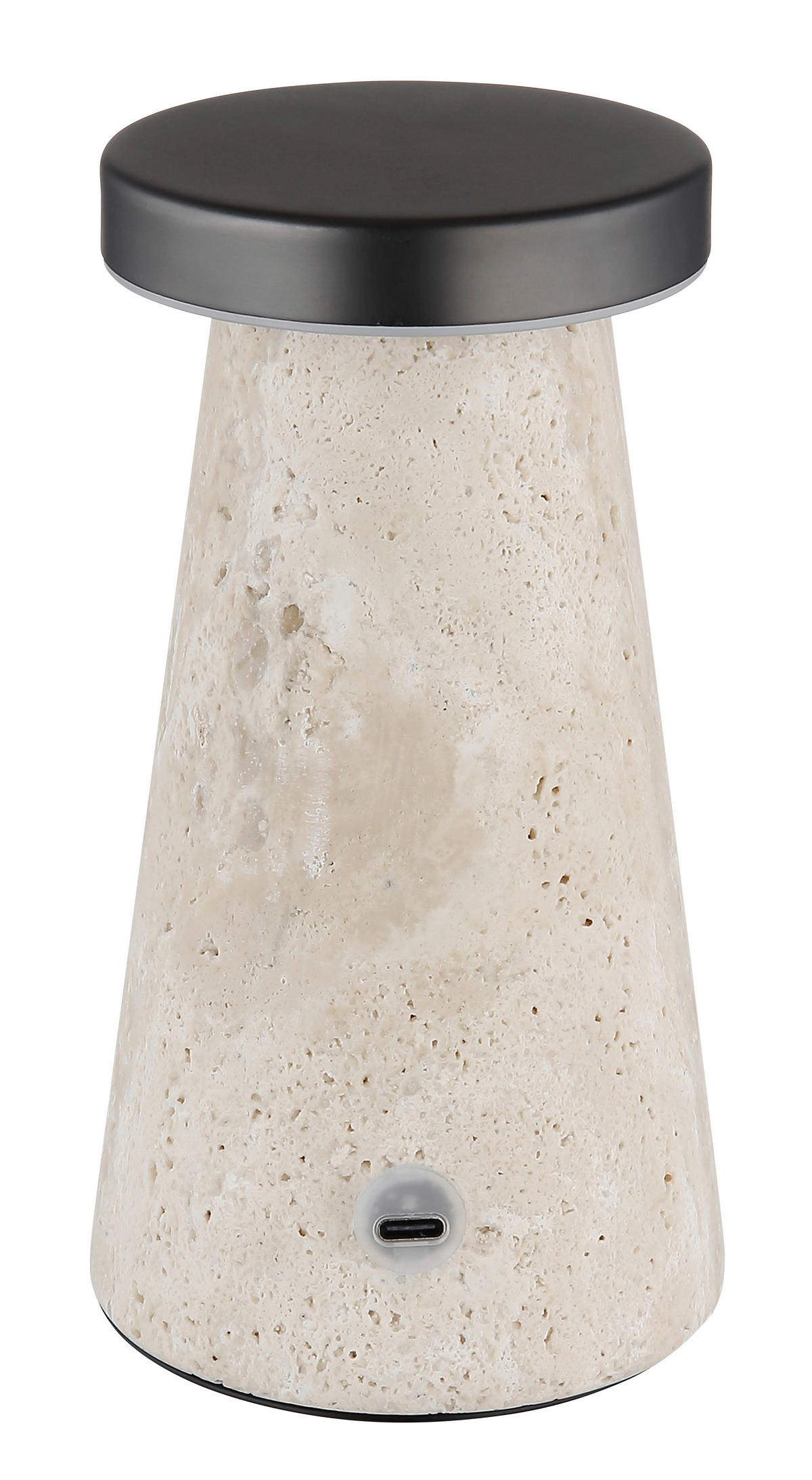 GLOBO Tischleuchte Tischleuchte-Adina - sand/Chrom (13,50/13,50/20,50cm) - GLOBO