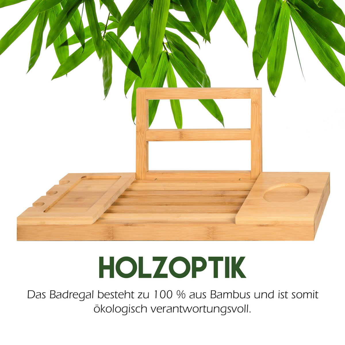 Badewannenablage natur Bambus B/L: ca. 92x18 cm Badewannenablage - natur (92,00/18,00cm)