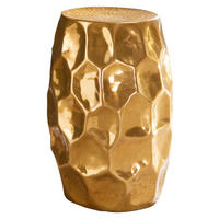 Beistelltisch gold Aluminium B/H/T: ca. 30x47x30 cm Beistelltisch - gold (30,00/47,00/30,00cm) - Wohnling