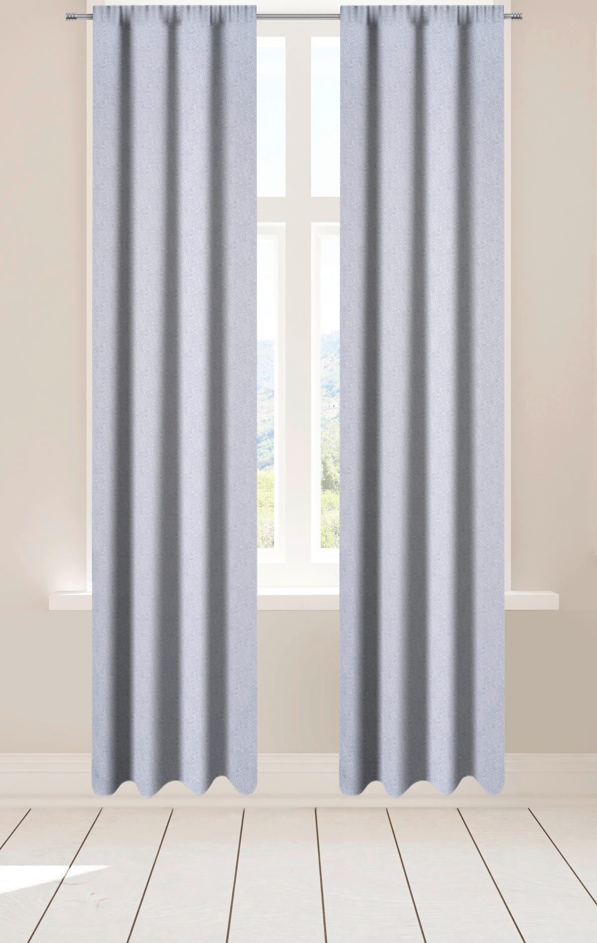 Dekovorhang Hanna silber B/L: ca. 140x245 cm Hanna - silber (140,00/245,00cm)