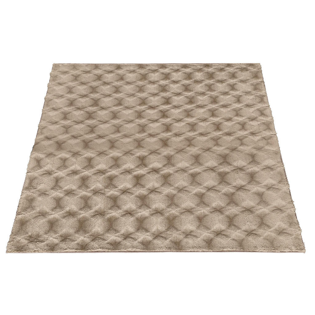 Thumbnail - Fellimitat Diamond sand B/L: ca. 120x170 cm