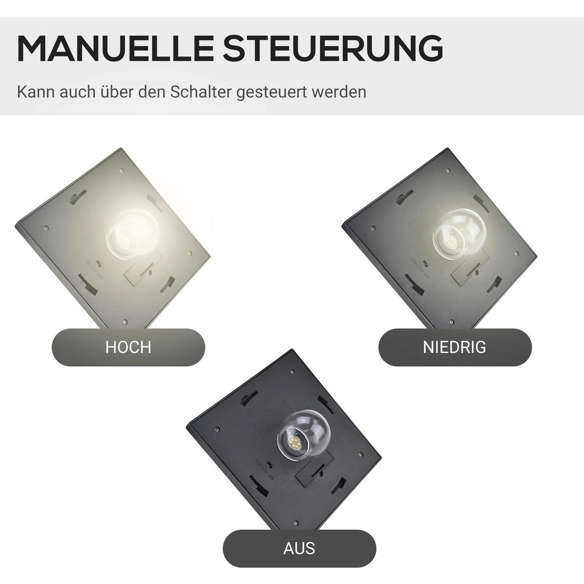 Solar Gartenleuchte 842-109 842-109 schwarz Edelstahl Kunststoff B/H/L: ca. 47x182,5x51,5 cm Solar Gartenleuchte 842-109 - schwarz (51,50/47,00/182,50cm) - Outsunny